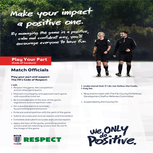 FA Respect Code of Conduct - Match Officials